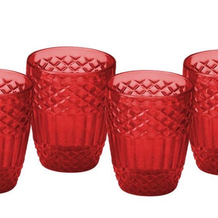 box 8 confezioni da 6 bicchieri acqua rossi